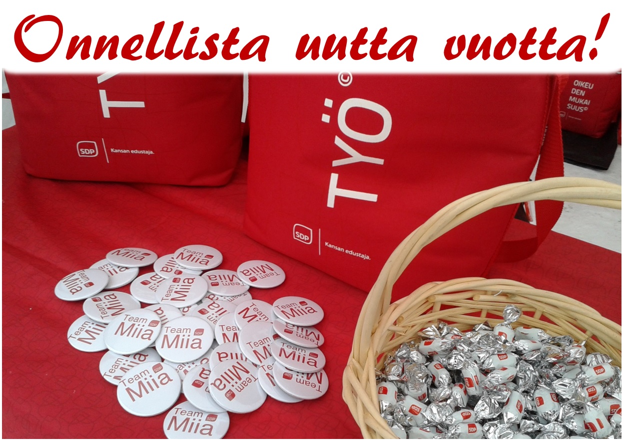 Kiitos kuluneesta vuodesta!