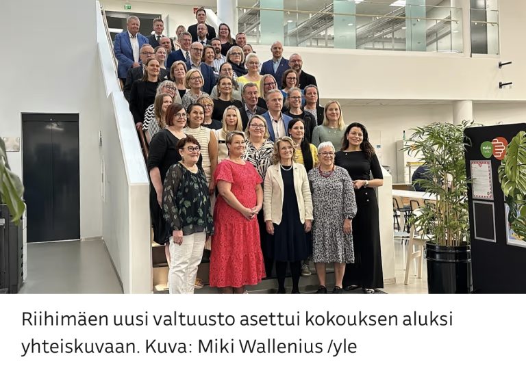 Kiitollisena rakentamassa Riihimäen yhteistä suuntaa kaupunginhallituksen puheenjohtajana