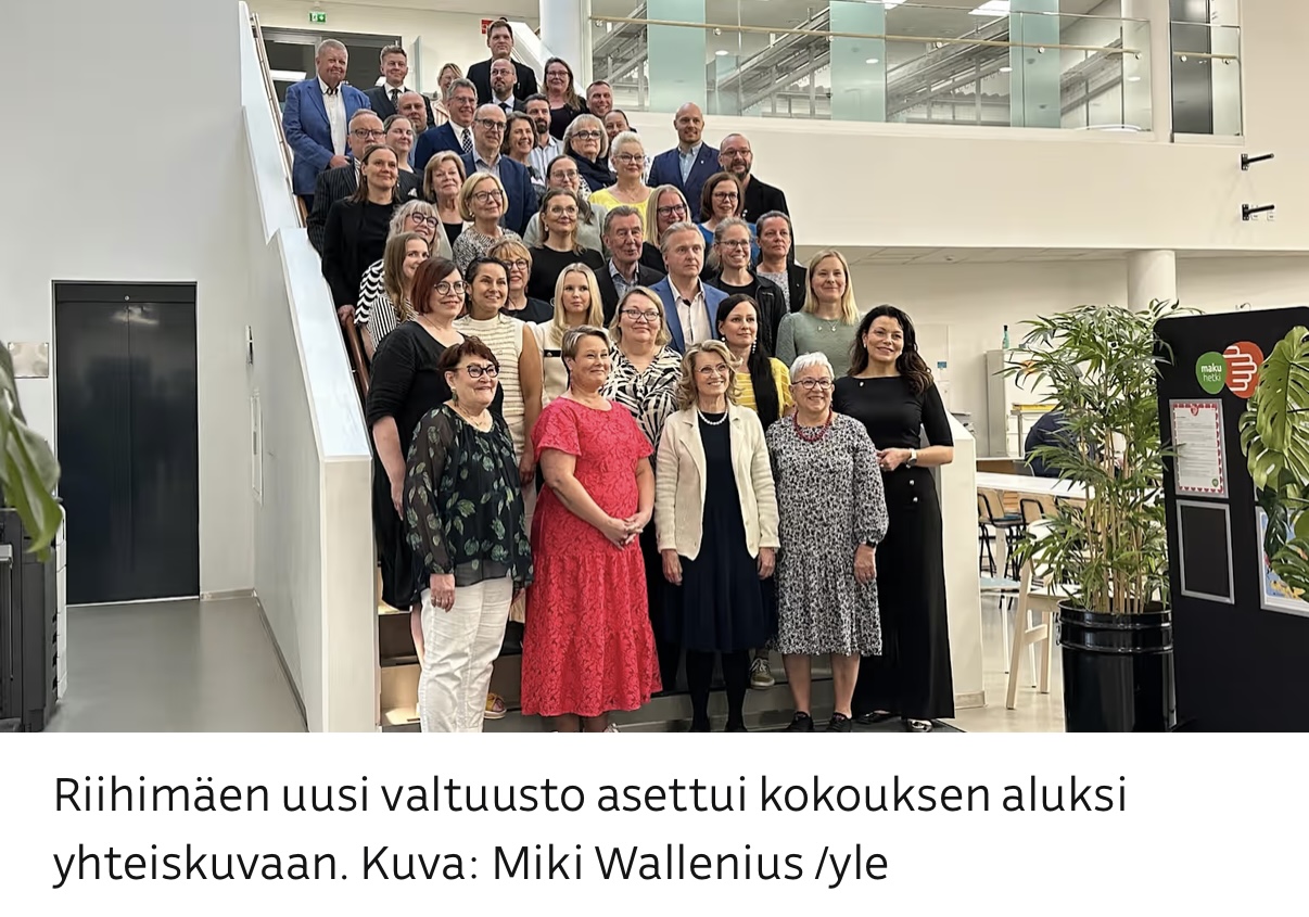 Kiitollisena rakentamassa Riihimäen yhteistä suuntaa kaupunginhallituksen puheenjohtajana